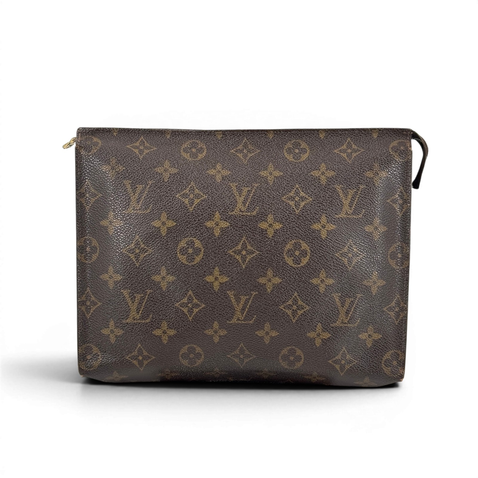 【中古】LOUIS VUITTON ポシェット・トワレ25 モノグラム 旧型 ジップ クラッチペダル御徒面子 M47542