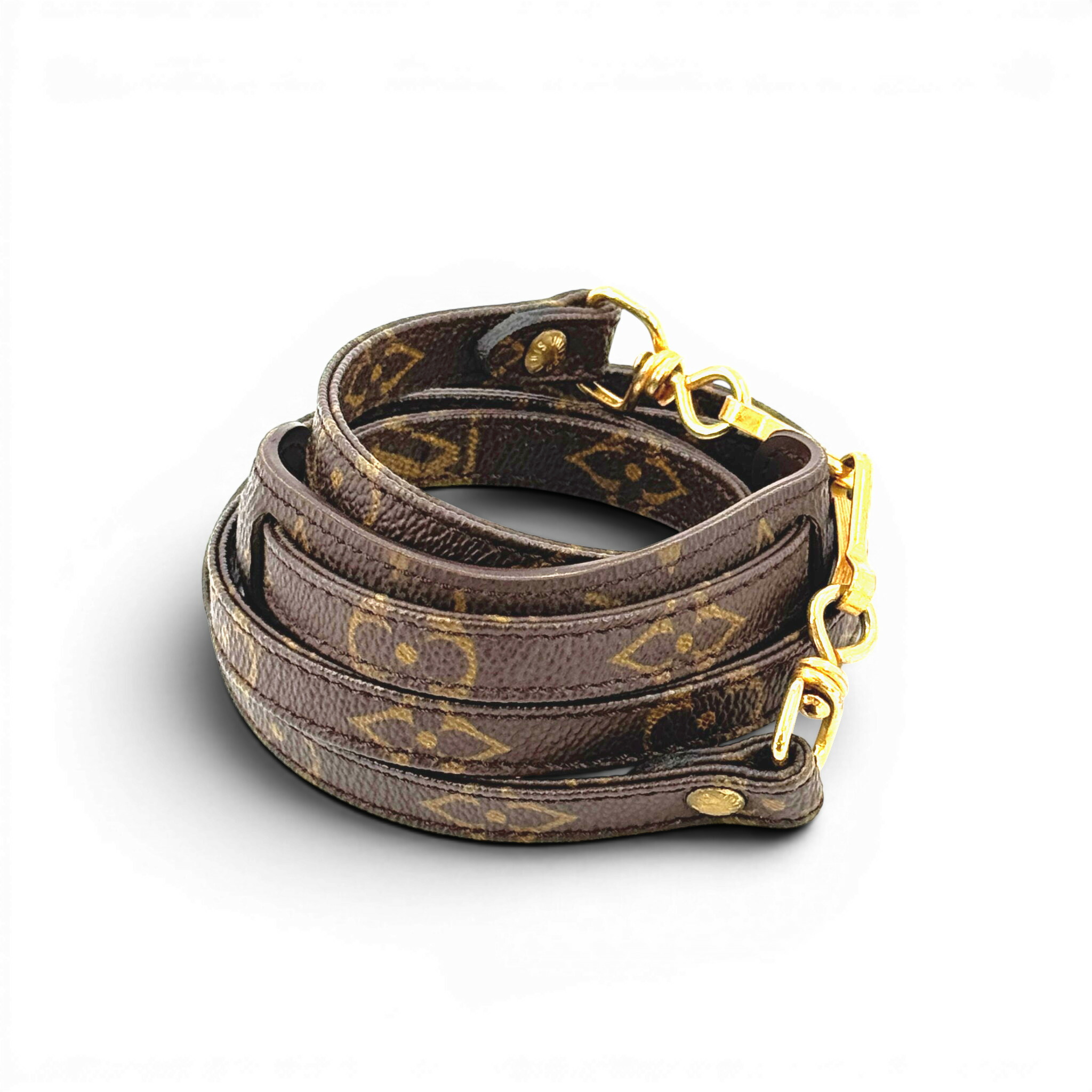 【中古】LOUIS VUITTON ストラップ モノグラム帆布 調節する不可