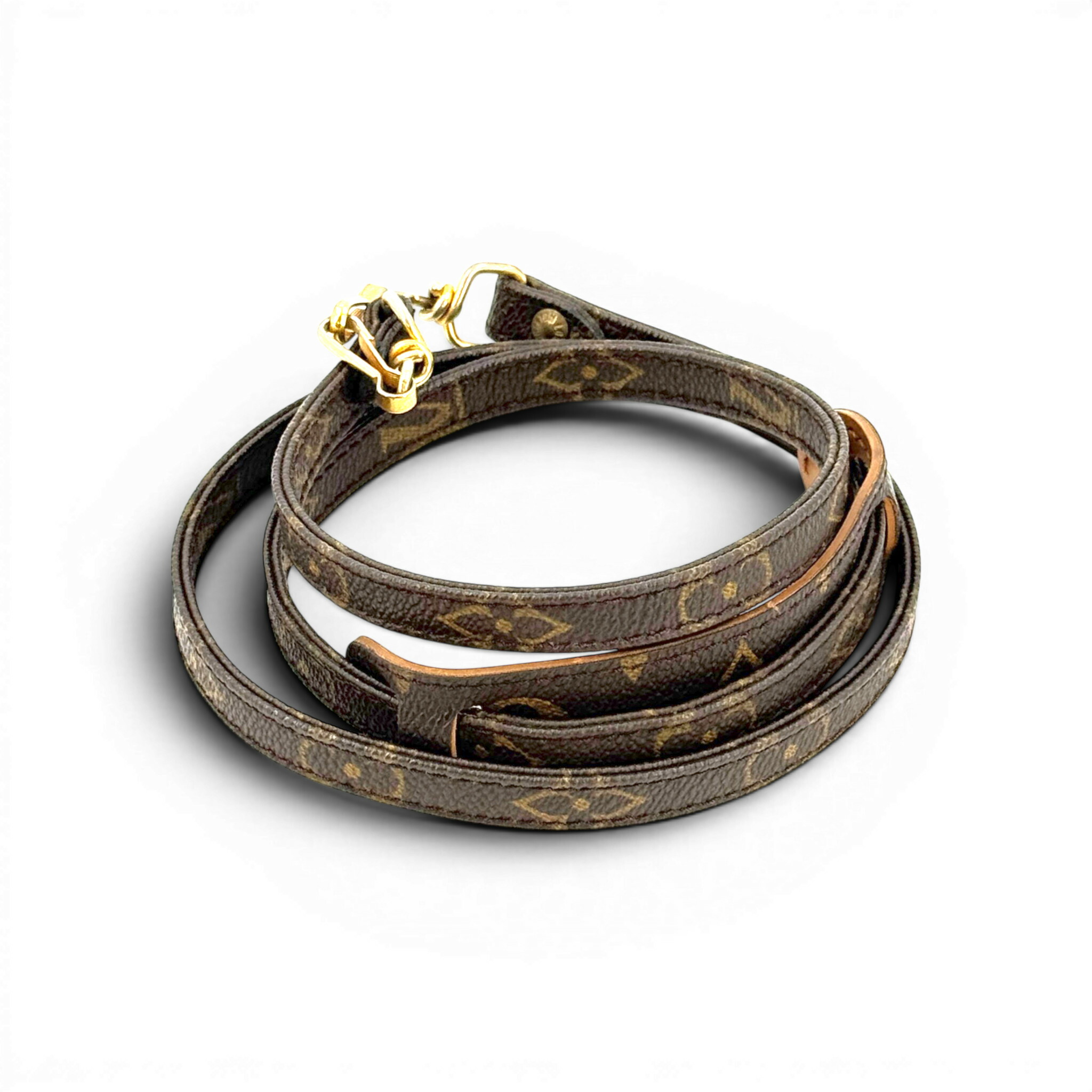 【中古】LOUIS VUITTON ストラップ モノグラム帆布 調節する不可