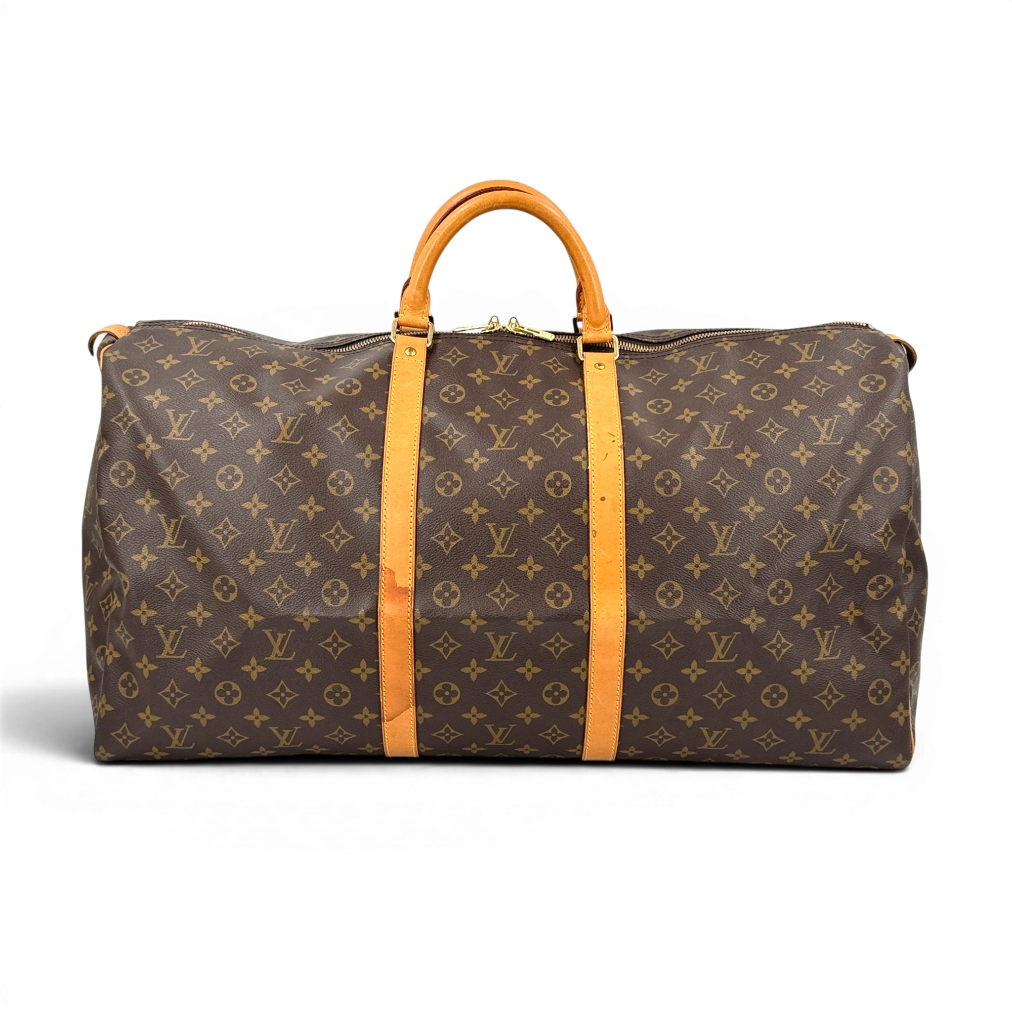 【中古】LOUIS VUITTON キーポル バンドリエール 60 モノグラム帆布 旧型 ボストンバッグ M41412