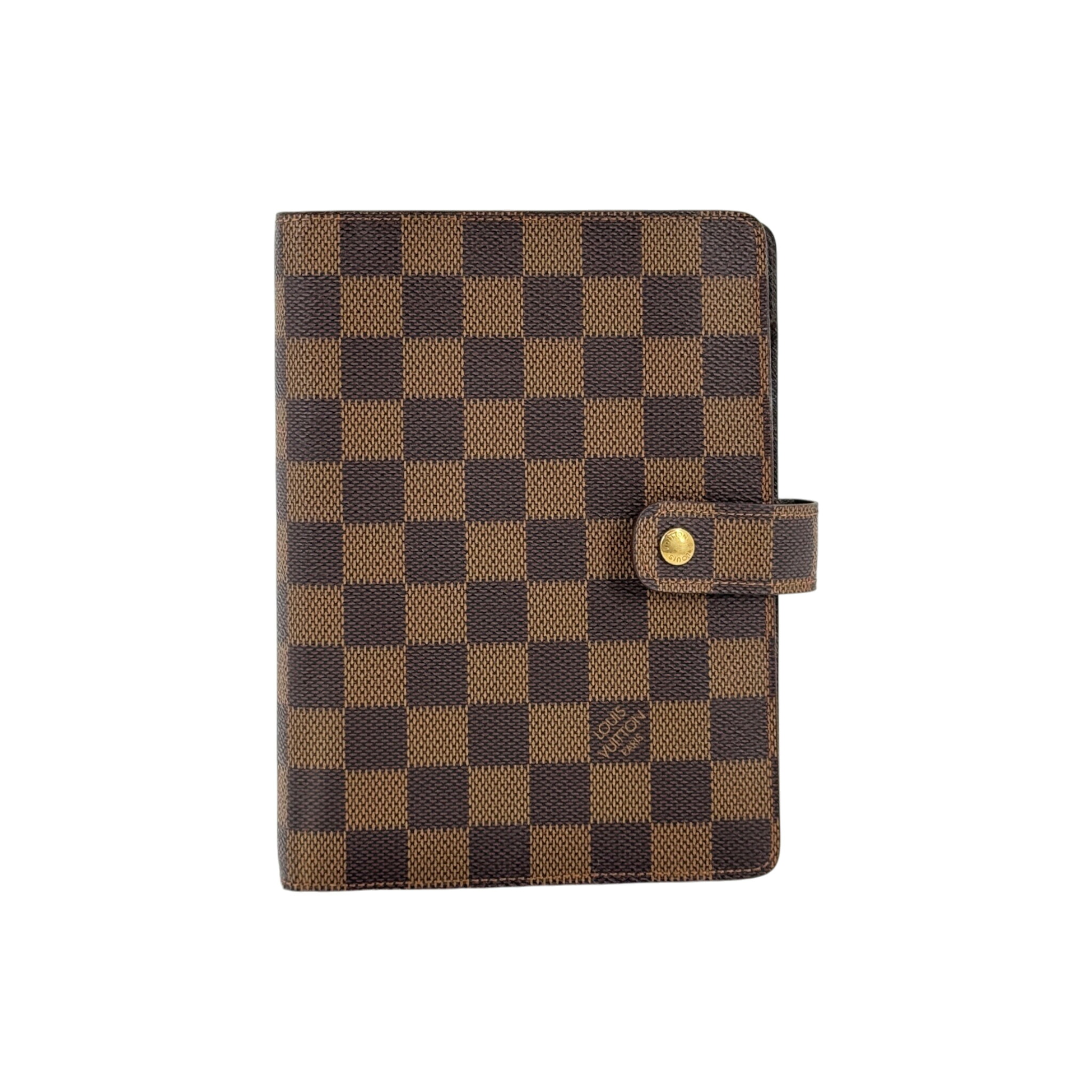 【中古】LOUIS VUITTON 議事日程MM ダミエ・エベヌ 帆布 赤銅色 万覚え帳取りまかなう R20240