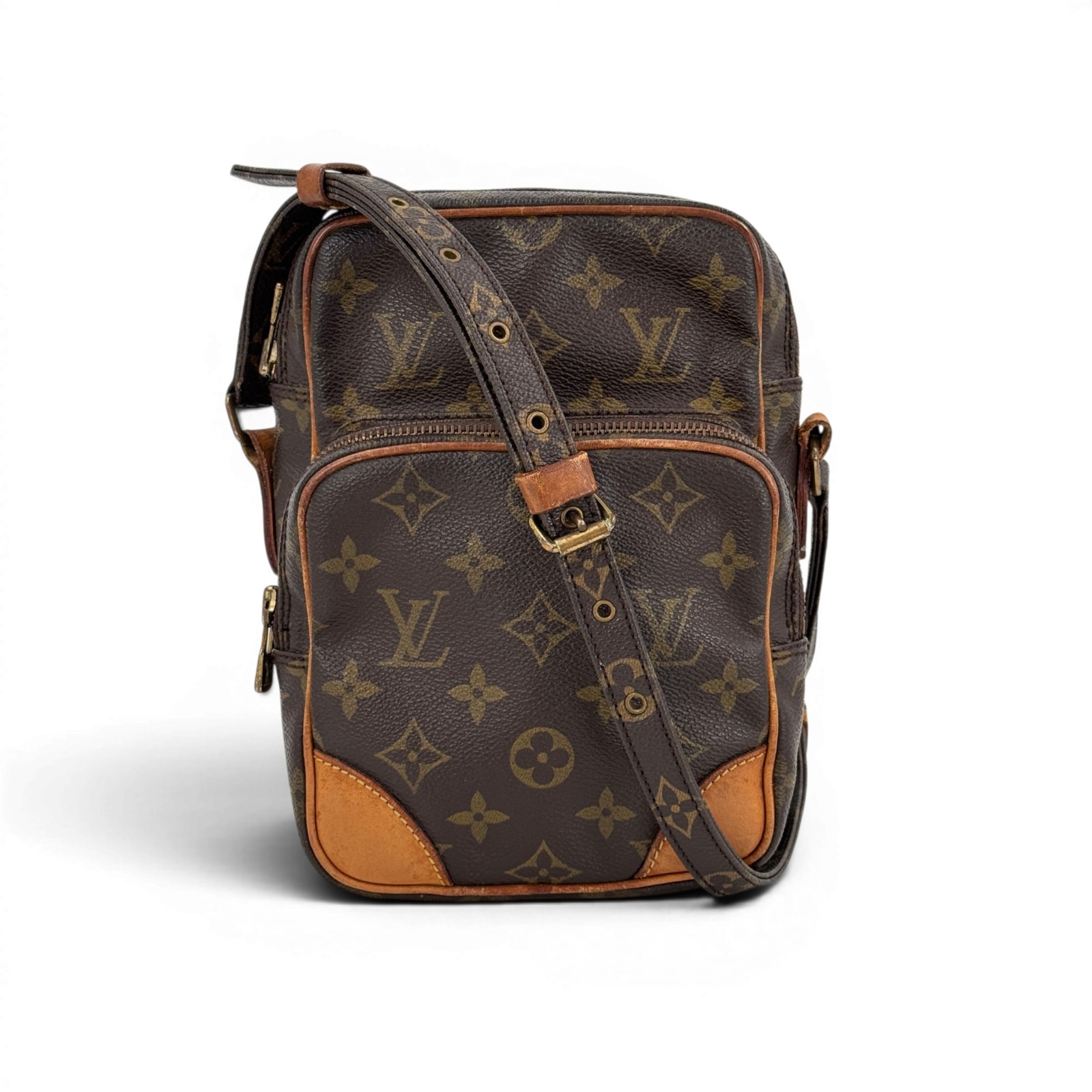 【中古】LOUIS VUITTON アマゾン モノグラムキャンバス ブラウン ショルダーバッグ M45236｜Tibi Trunk　店