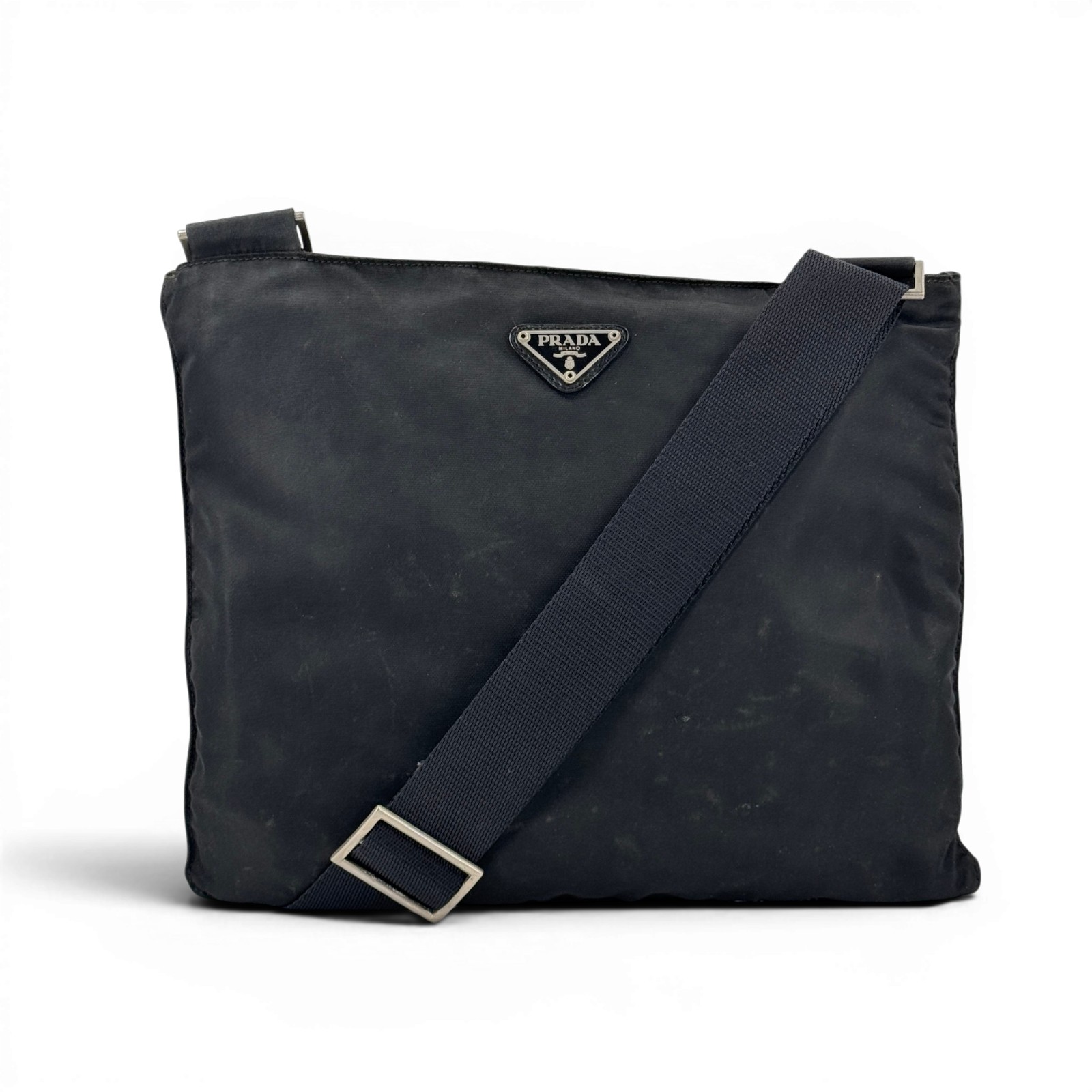 【中古】PRADA テスートナイロン ブラック ショルダーバッグ ヴィンテージ VA0220|Tibi Trunk 店