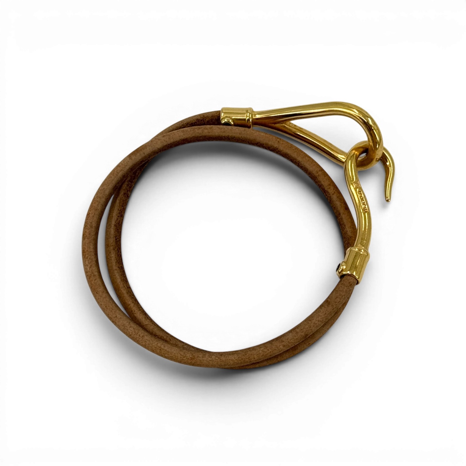 【中古】HERMES ジャンボレザー ブラウン ブレスレット チョーカー ヴィンテージ GP|Tibi Trunk 店