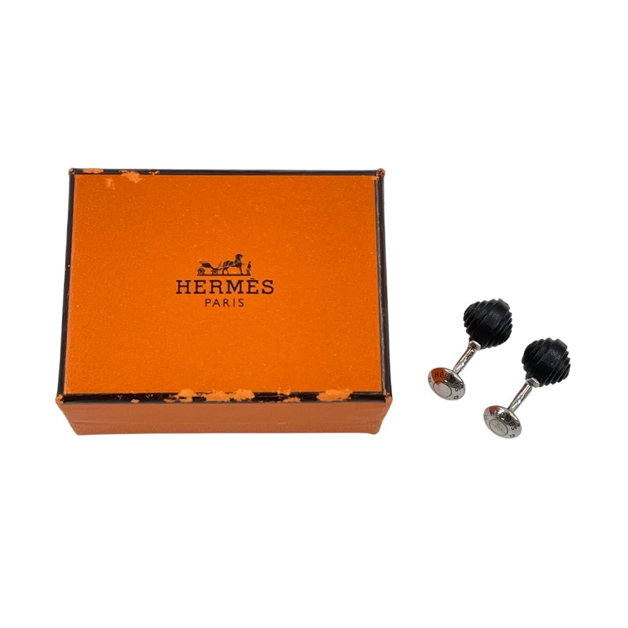 【中古】HERMES 折り返し しろがね色925