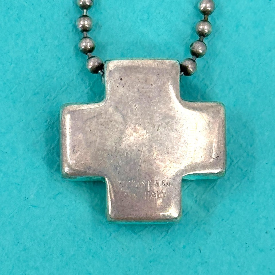 【中古】TIFFANY ネックレス クロス 925 SV 10,140円