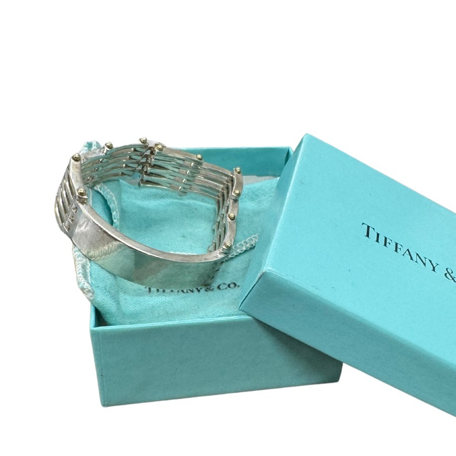 【中古】TIFFANY ティファニー 論理ゲート繋がり 腕輪