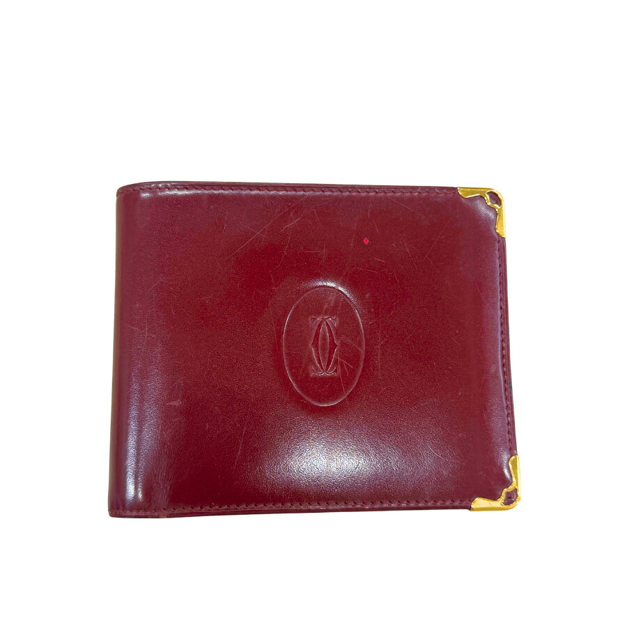 【楽天市場】【中古】CARTIER カルティエ マストライン 二つ折り財布 コンパクトウォレット レディース メンズ：Tibi Trunk 楽天市場店