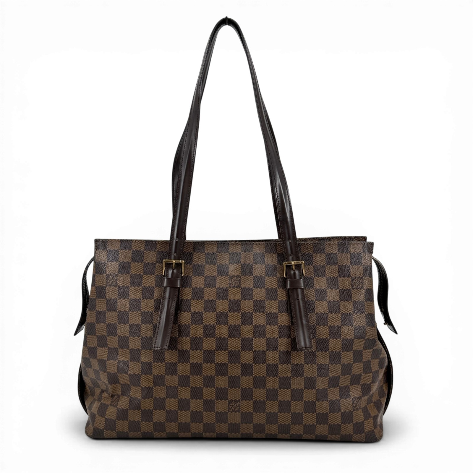 【中古】LOUIS VUITTON ダミエ・エベヌ チェルシー N51119 ショルダーバッグ