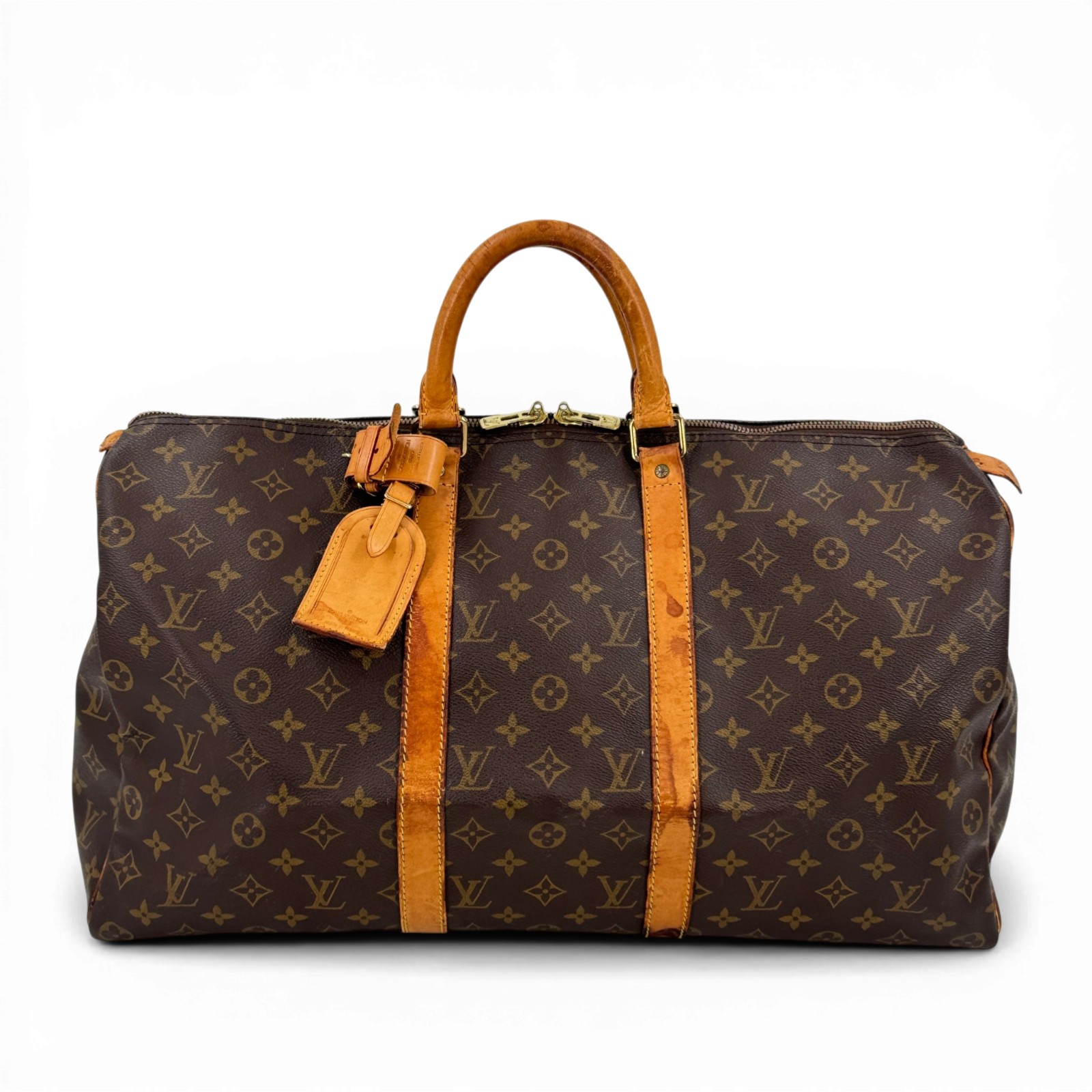 【中古】LOUIS VUITTON モノグラム キーポル50 M41426 ハンドバッグ