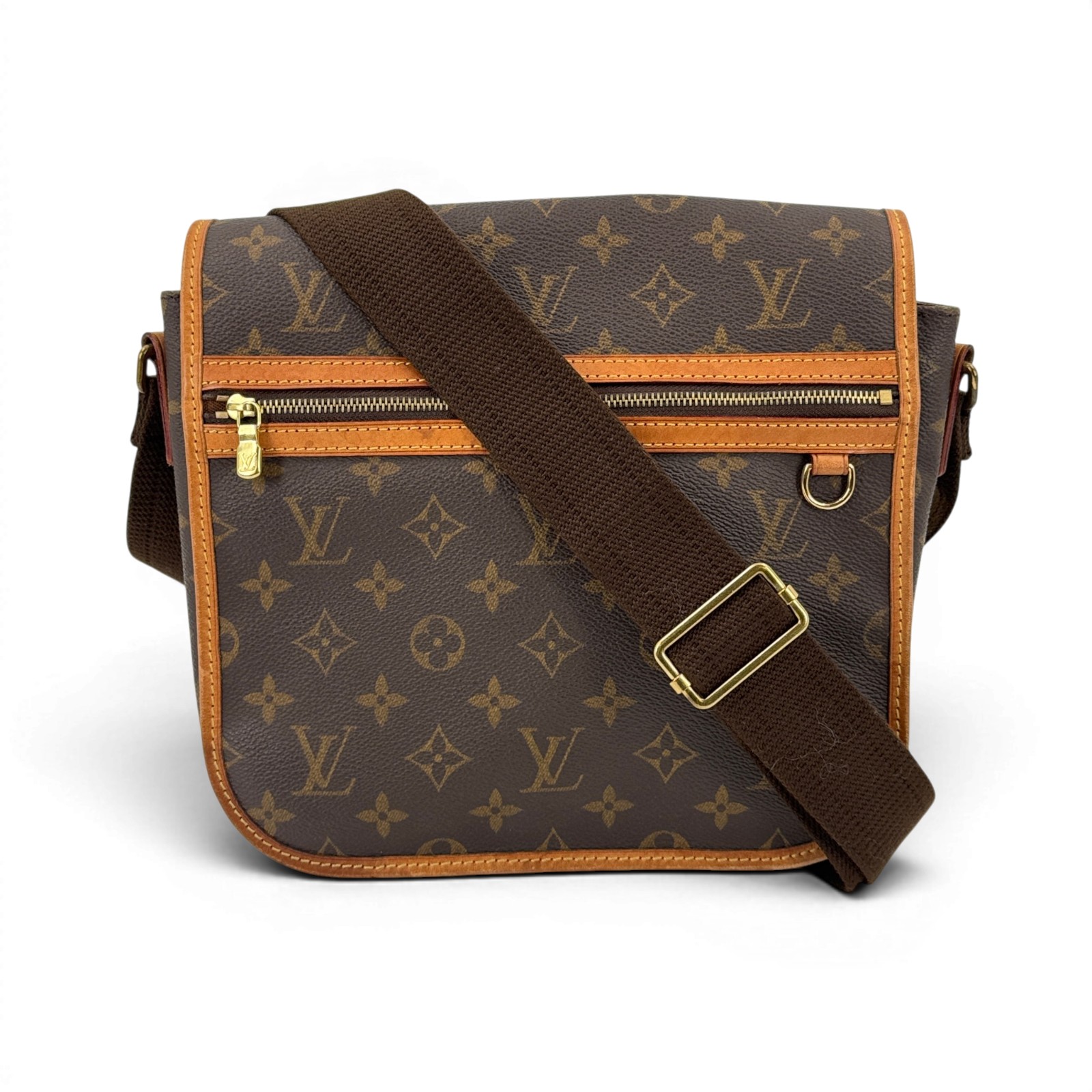 【中古】LOUIS VUITTON ボスフォールPM モノグラム 赤銅色 伝達人 ショルダーバッグ M40106