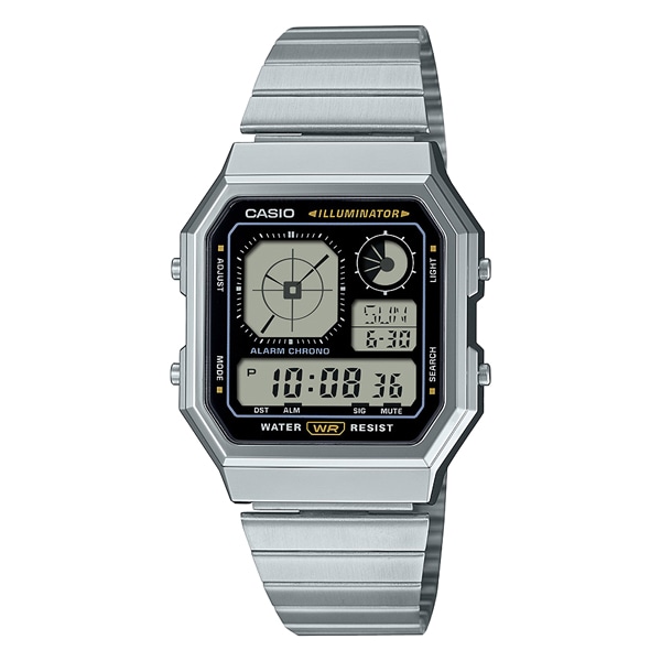 美品　CASIO A1100D-1 シルバー　フルメタル 新品未使用 CASIO A1100D-1 シルバー フルメタル - メルカリ