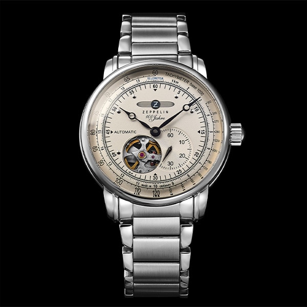ZEPPELIN ツェッペリン 100 YEARS OPEN HEART AUTOMATIC 100周年記念シリーズ オープンハート オートマティック 自動巻 7662-M1 メンズ