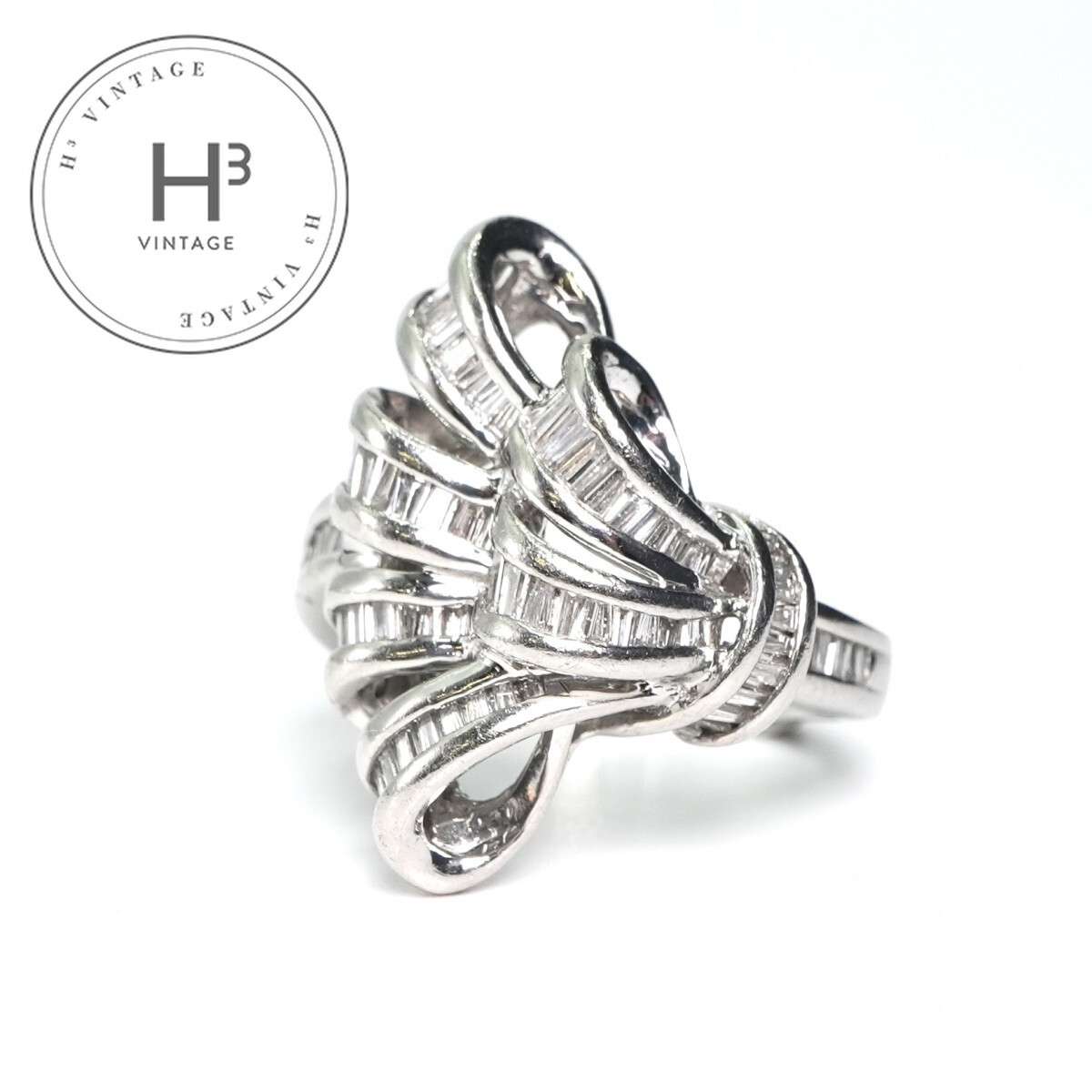 ダイヤモンド 0.66ct リング Pt900 プラチナ 指輪|H3(エイチスリー)店