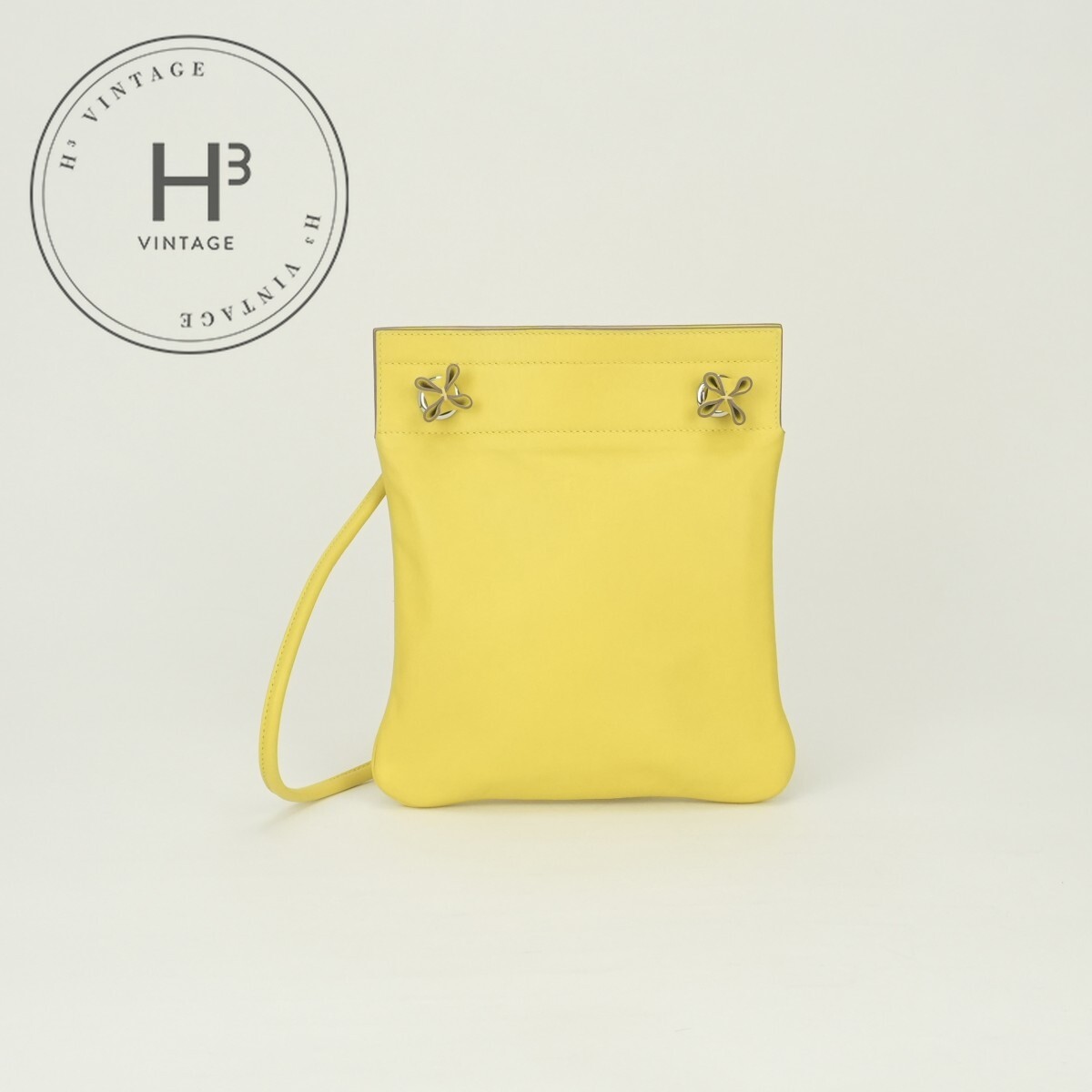 エルメス HERMES アリーヌミニ アリーヌ ミニ バッグ ショルダーバッグ スイフト ライム Lime イエロー Yellow 黄 シルバー金具 ヴォースイフト|H3(エイチスリー)店