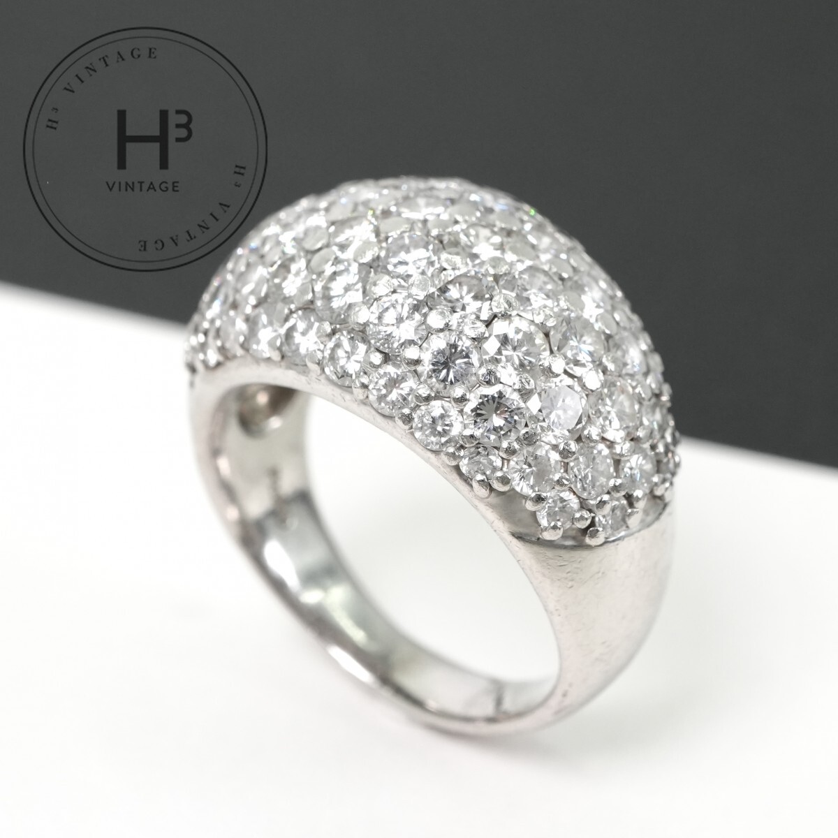 ダイヤモンド 5.04ct リング Pt900 プラチナ 指輪|H3(エイチスリー)店