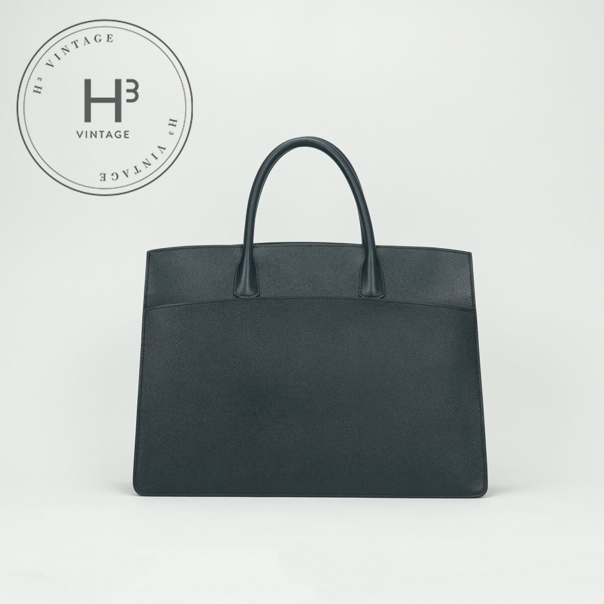 エルメス HERMES 白いこと二階建てバスGM 白いこと二階建てバス GM 御徒面子 トートバッグ クシュベル ブルーインディゴ Blue Indigo 米国海軍 Navy 紺 ゴールド金具 ハンドバック