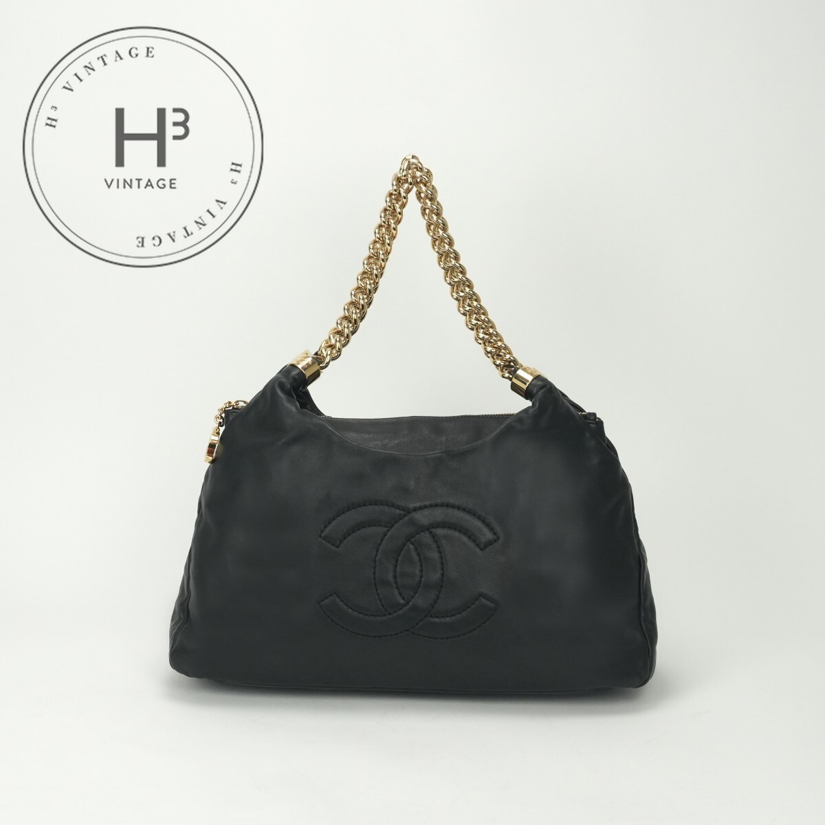 シャネル CHANEL 御徒面子 トートバッグ ショルダーバッグ 子ヒツジ素はだ ノワール Noir 黒いこと Black 黒 ゴールド金具 チェーン店ショルダーバッグ デカココマーク デカココ