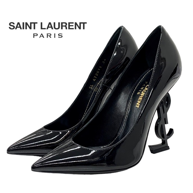 YSL サンローラン パテント厚底ヒール　36.5 7159_0.jpg
