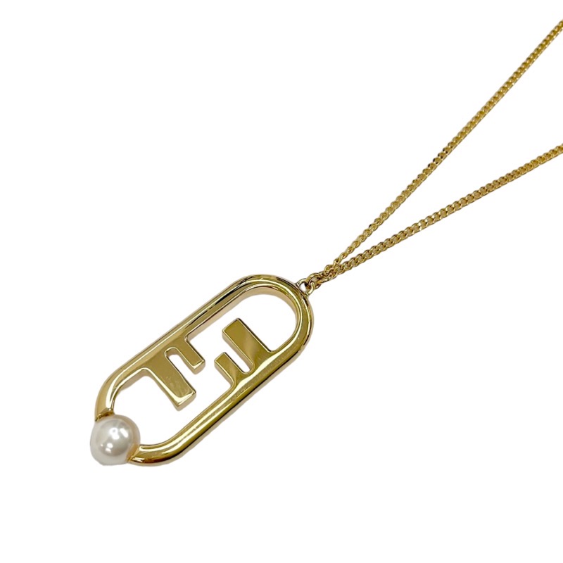 FENDIオーロック　ストーン　ゴールド　片方 O'Lock ring Crystals Gold | Fendi