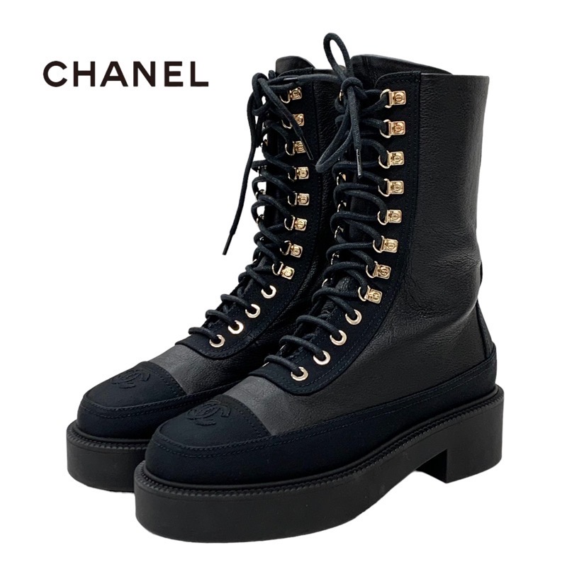 【引き立つチェーンライン★】シャネル アンクルブーツ 楽天市場】シャネル CHANEL ブーツ ショートブーツ 靴 シューズ
