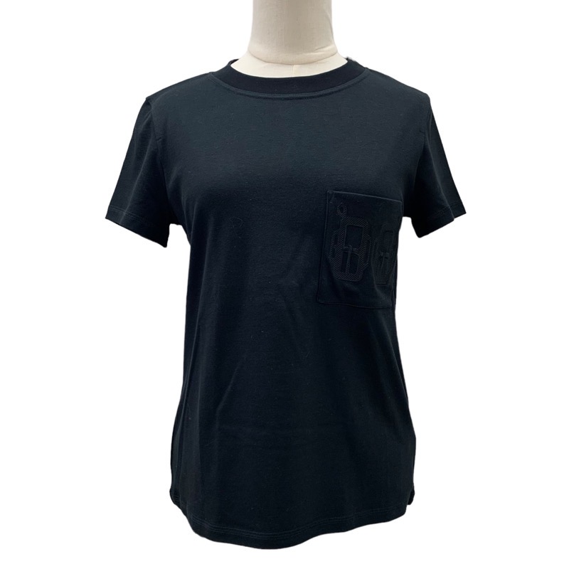 エルメス HERMES トップス コットン ブラック 未使用  Tシャツ 楽天市場】エルメス HERMES トップス コットン ブラック 黒 未