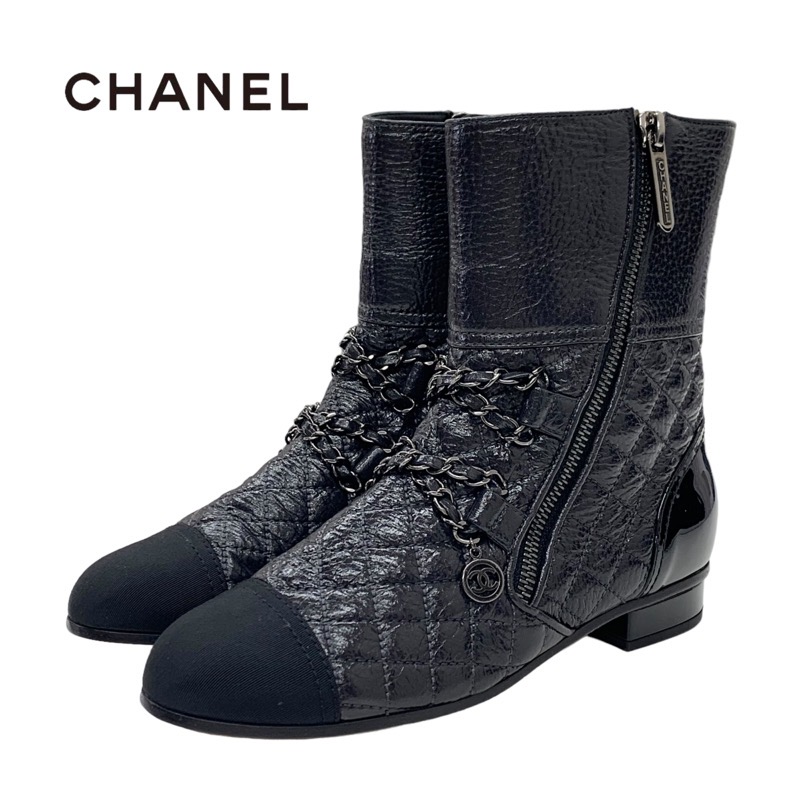 楽天市場】シャネル CHANEL ブーツ ショートブーツ 靴 シューズ