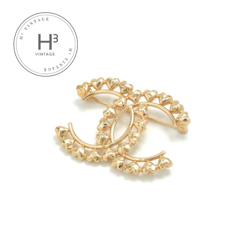 楽天市場】【20%OFF】 シャネル ブローチ ハートココマーク ラウンド