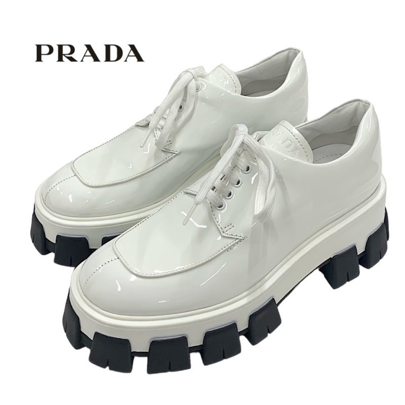 楽天市場】プラダ PRADA ローファー 革靴 靴 シューズ パテント