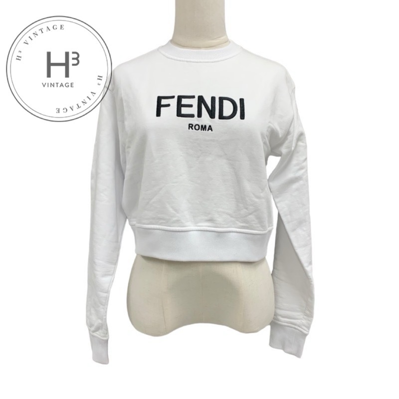 楽天市場】フェンディ FENDI トップス コットン ホワイト ブラック