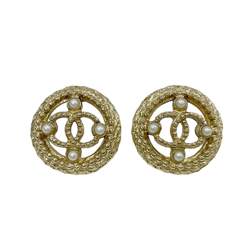 楽天市場】シャネル CHANEL ココマーク パール フラワーピアス