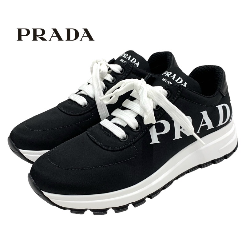 楽天市場】未使用 プラダ PRADA スニーカー 靴 シューズ ロゴ