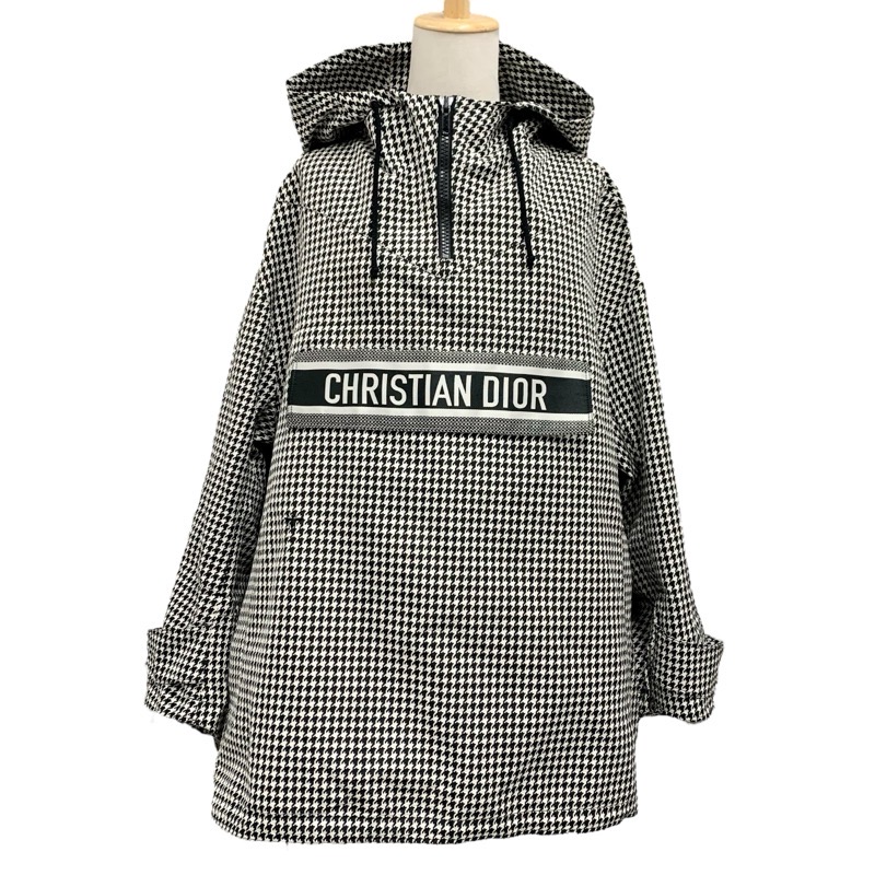 クリスチャンディオール　ジップパーカー　ブラック　ビック刺繍ロゴ Christian Dior 【希少XL】Christian × PETER DOIG クリスチャン