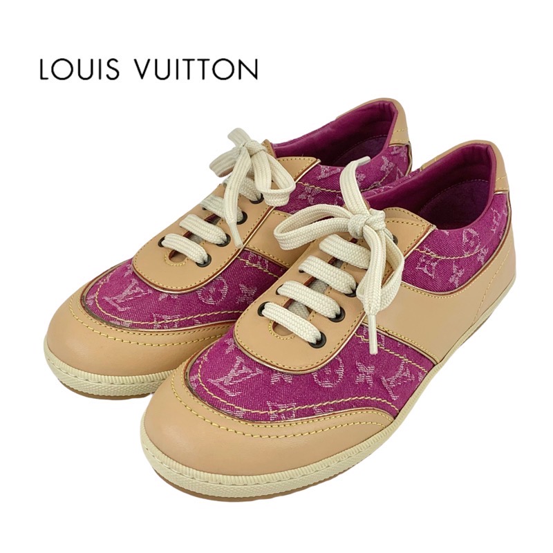 【Louis Vuitton 】　子供用　デニムスニーカー LOUIS VUITTON ルイ・ヴィトン FD0281 LV Trainer Sneaker Nigo