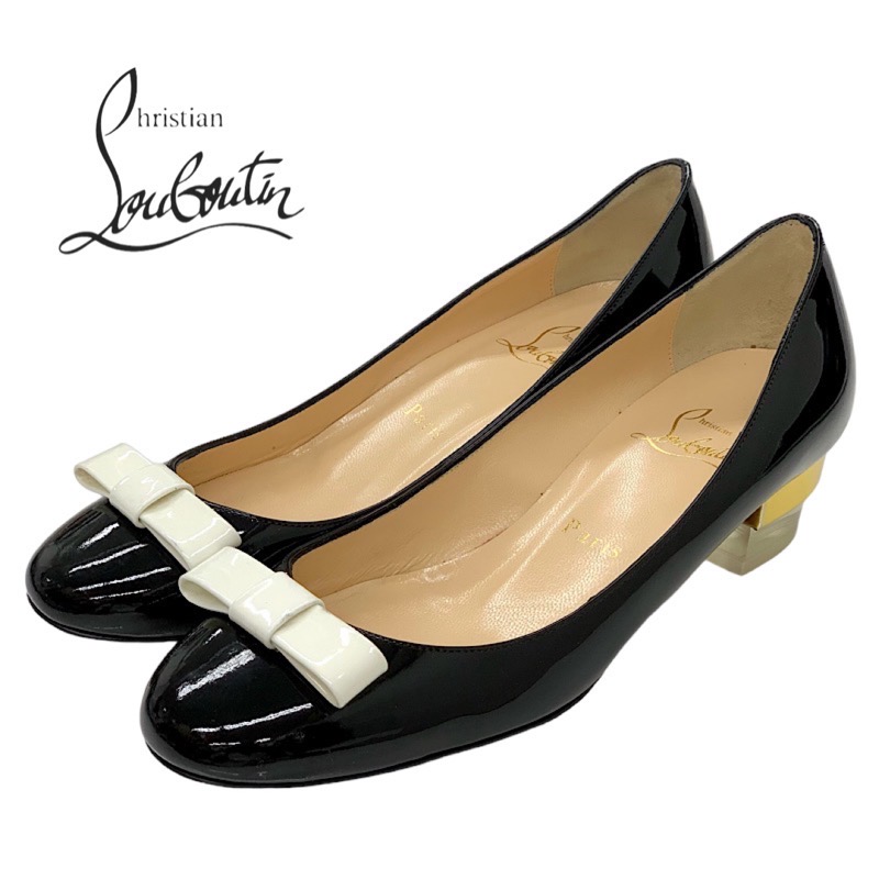 楽天市場】クリスチャンルブタン パンプス ブラック レッド レディース