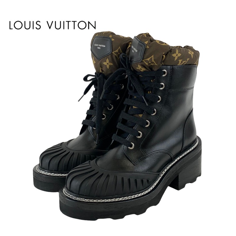 目を惹くデザイン♪【Louis Vuitton】ベルリン アンクルブーツ 新作☆Louis Vuitton☆ベルリンアンクルブーツ レディース
