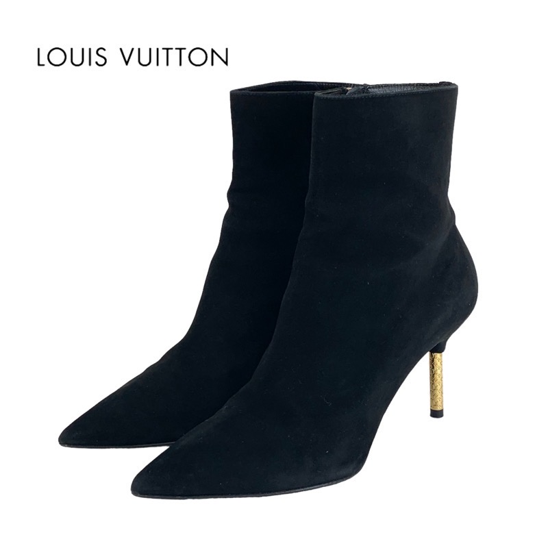 LouisVuittonルイヴィトンスエードブーツシューズ 黒34ハーフ極美品 ルイ ヴィトン VUITTON 黒 ハイカット スニーカー 34 | ルイ