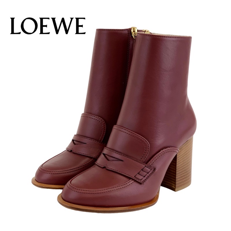 ここLoewe ミッド コンバットブーツ　36 10/21まで掲載 LOEWE コンバット ブーツ ミッド (カーフ)