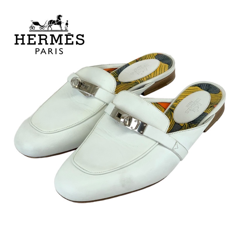 楽天市場】エルメス HERMES オズ フラットシューズ 靴 シューズ レザー