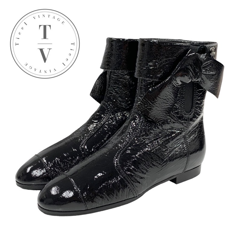 楽天市場】CHANEL(シャネル) ココマーク レースアップショートブーツ