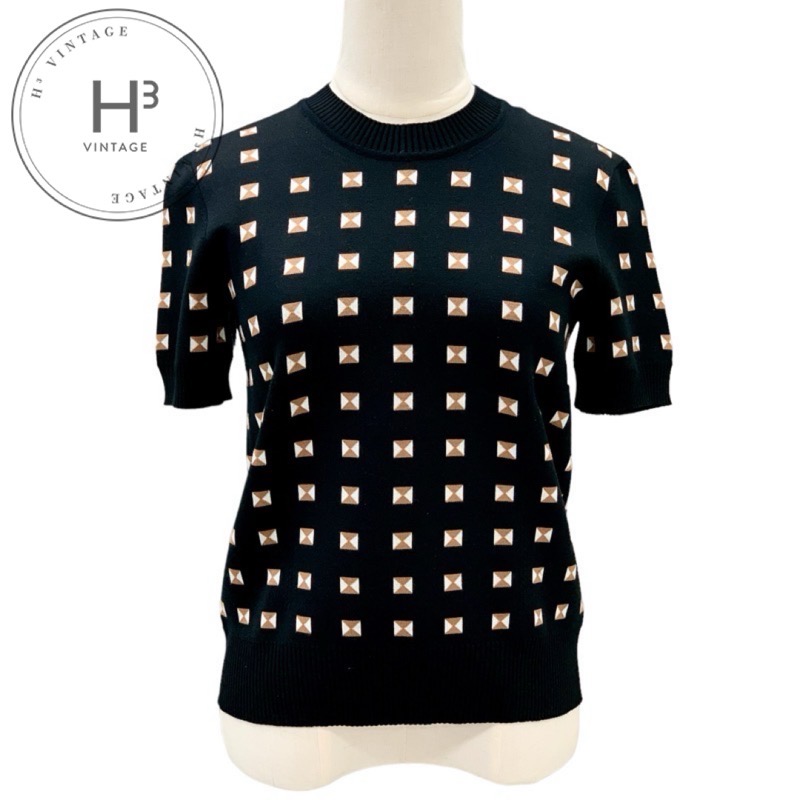 楽天市場】【5%OFFクーポン】 エルメス 半袖ニット チェック 36サイズ