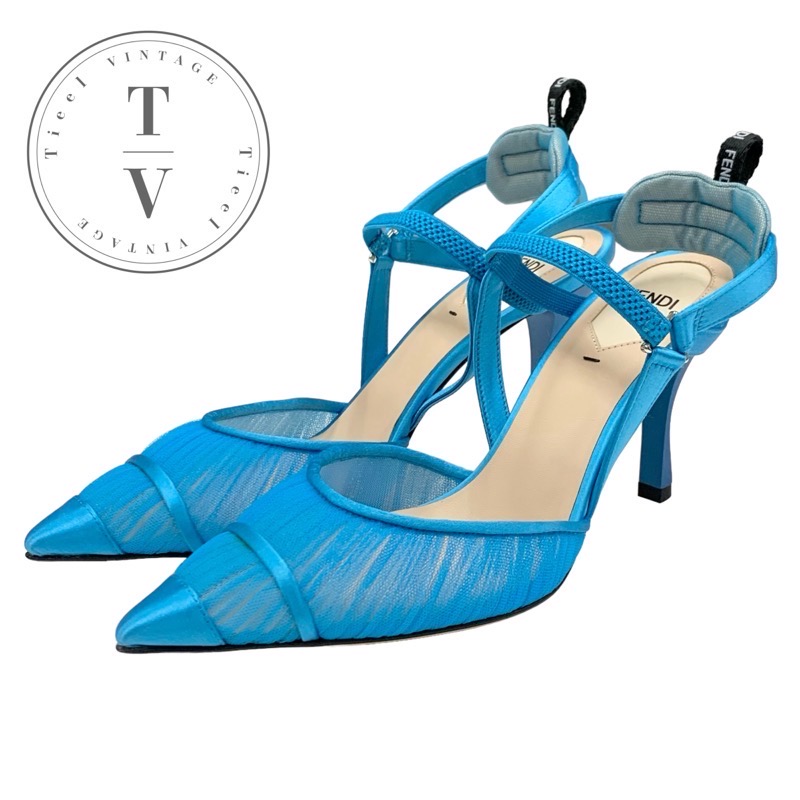 楽天市場】FENDI フェンディ ズッカ柄 パンプス ヒール ナイロン