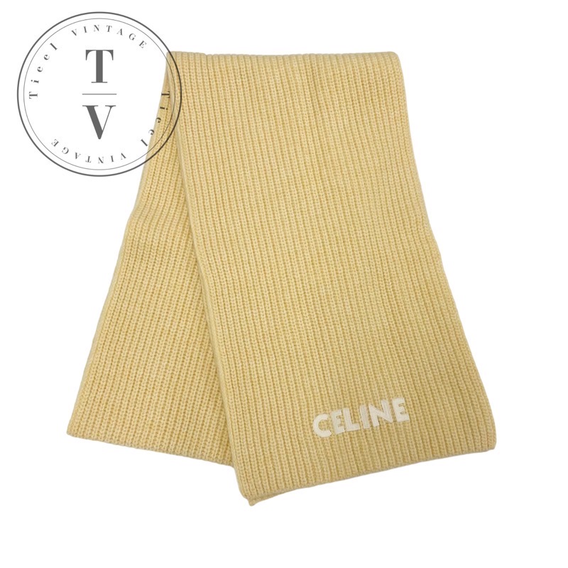 セリーヌのマフラー CELINE - マカ86 セリーヌ 透かし編み ニットマフラー