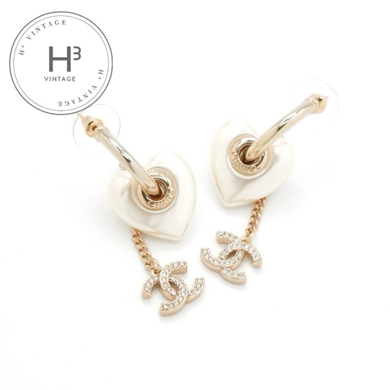 楽天市場】シャネル CHANEL ココマーク スイングピアス 白×ピンク