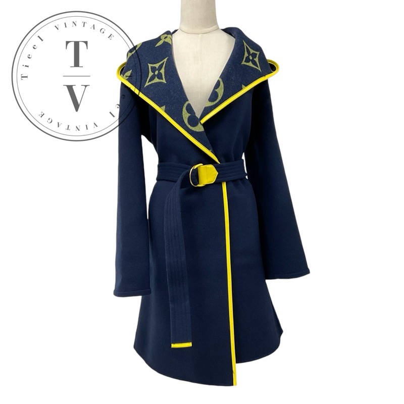 楽天市場】ルイヴィトン LOUIS VUITTON アウター ネイビー イエロー