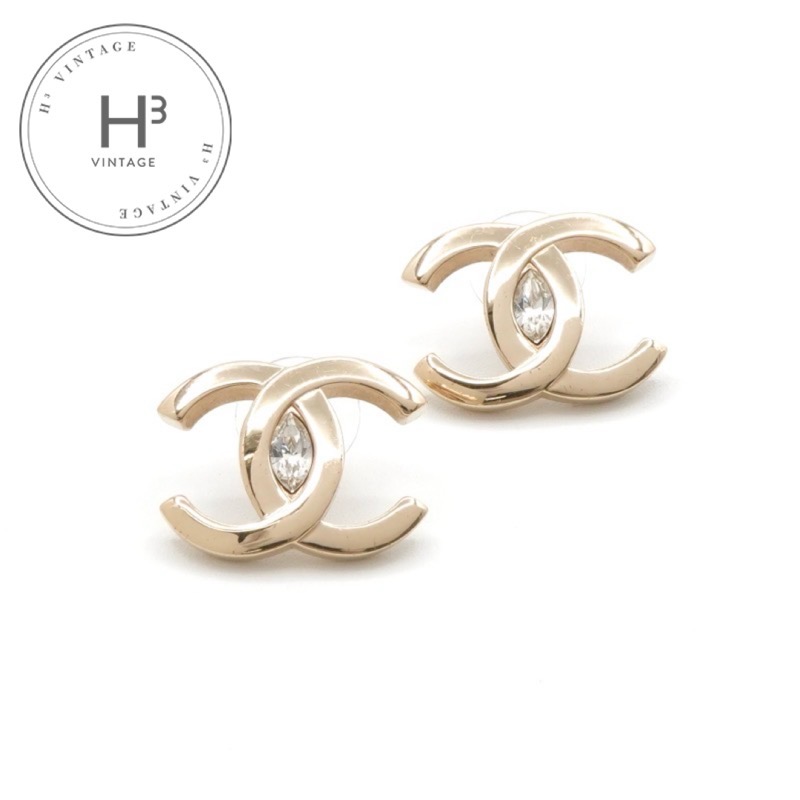 専用❗️CHANEL ゴールドチェーンピアス(片耳用) 美品‼️CHANEL ゴールド チェーン ピアス(赤)CCマークデザイン 楽天