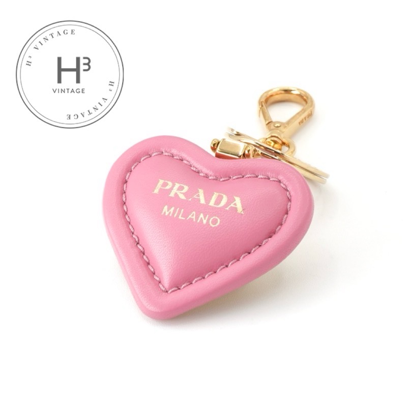 楽天市場】プラダ PRADA チャーム ピンク ゴールド ナッパレザー
