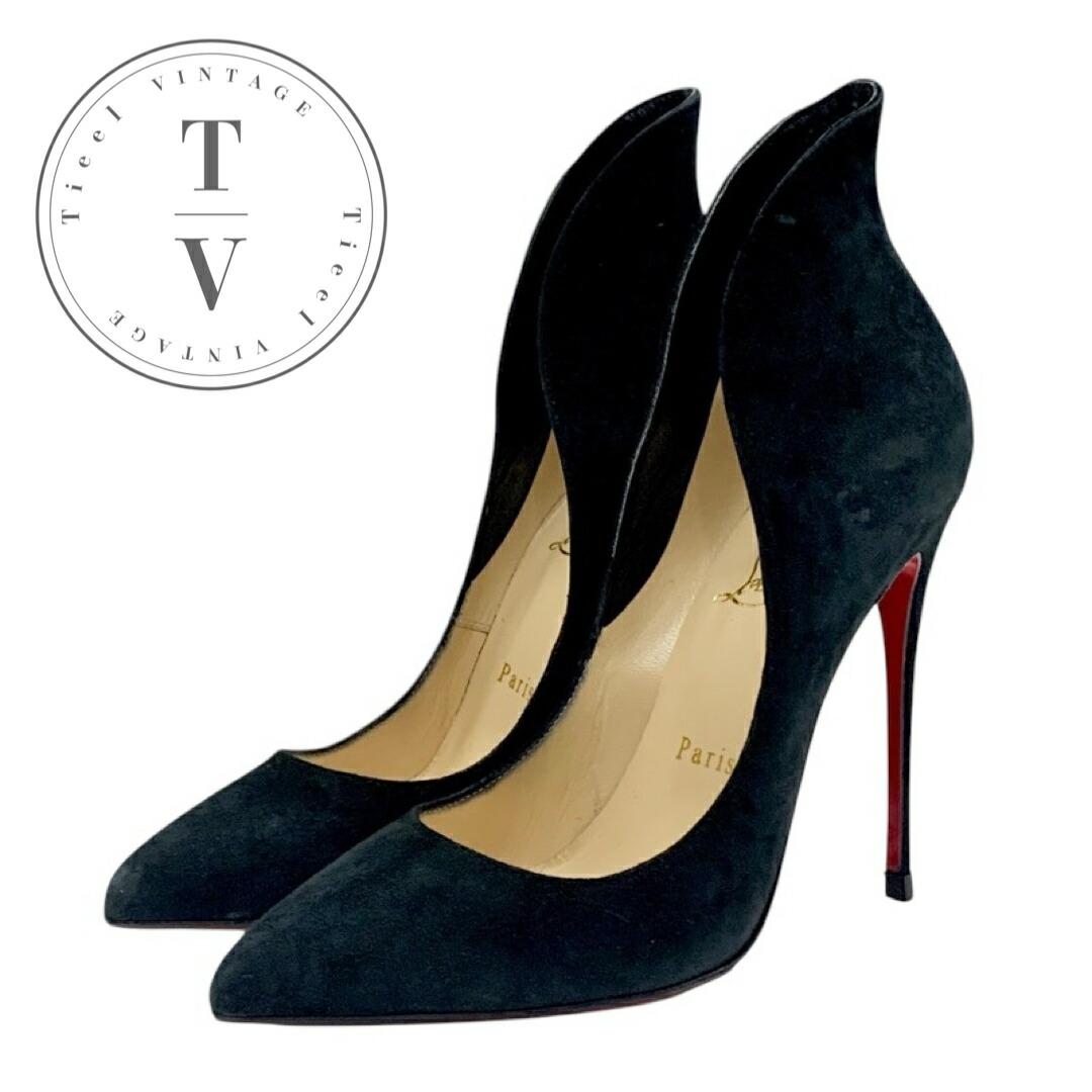 楽天市場】クリスチャンルブタン パンプス ブラック レッド レディース