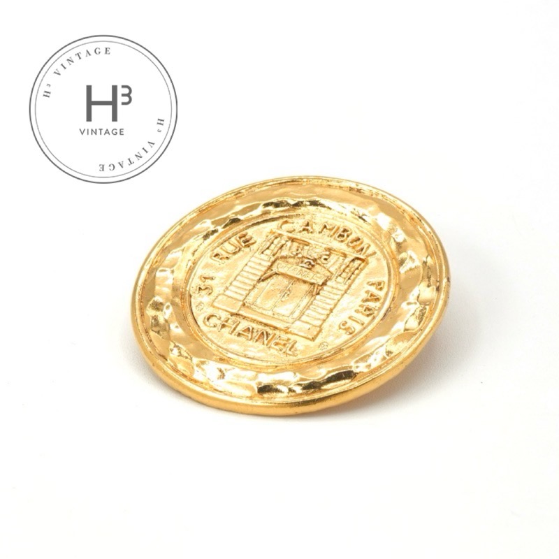 楽天市場】シャネル CHANEL ブローチ ヴィンテージ ココ ゴールド