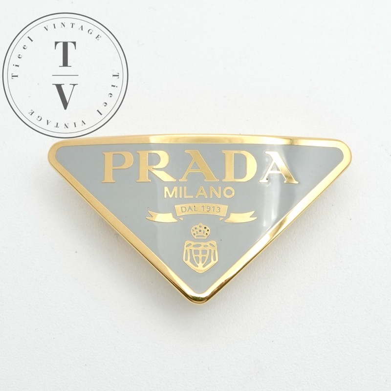 楽天市場】PRADA プラダ レザー ヘアクリップ アクセサリー